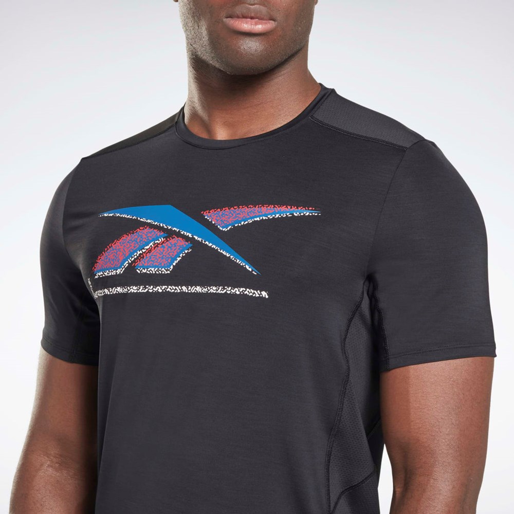 Reebok ACTIVCHILL Graphic Athlete T-Shirt Black | HG4066