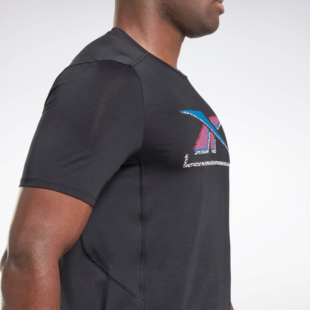 Reebok ACTIVCHILL Graphic Athlete T-Shirt Black | HG4066