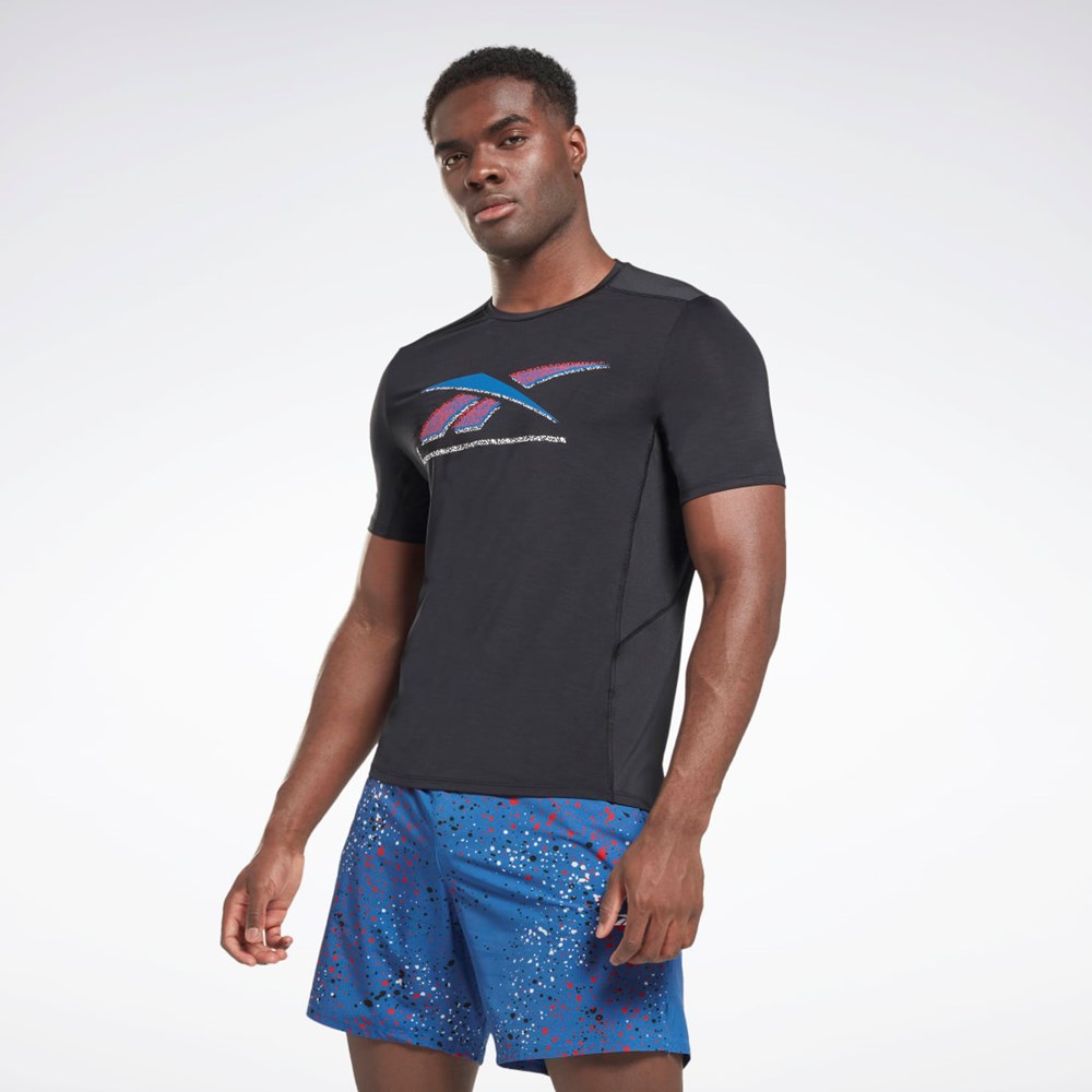 Reebok ACTIVCHILL Graphic Athlete T-Shirt Black | HG4066