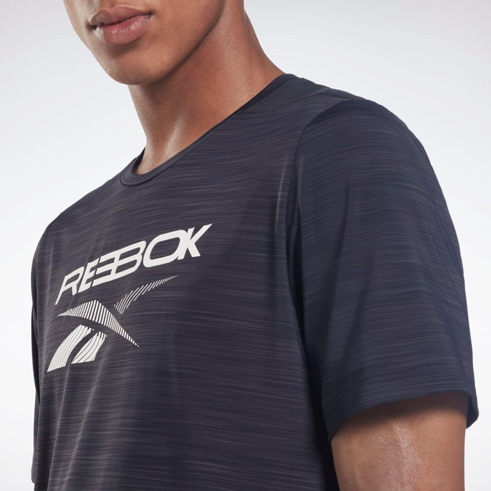 Reebok ACTIVCHILL Graphic Move T-Shirt Black | H46597