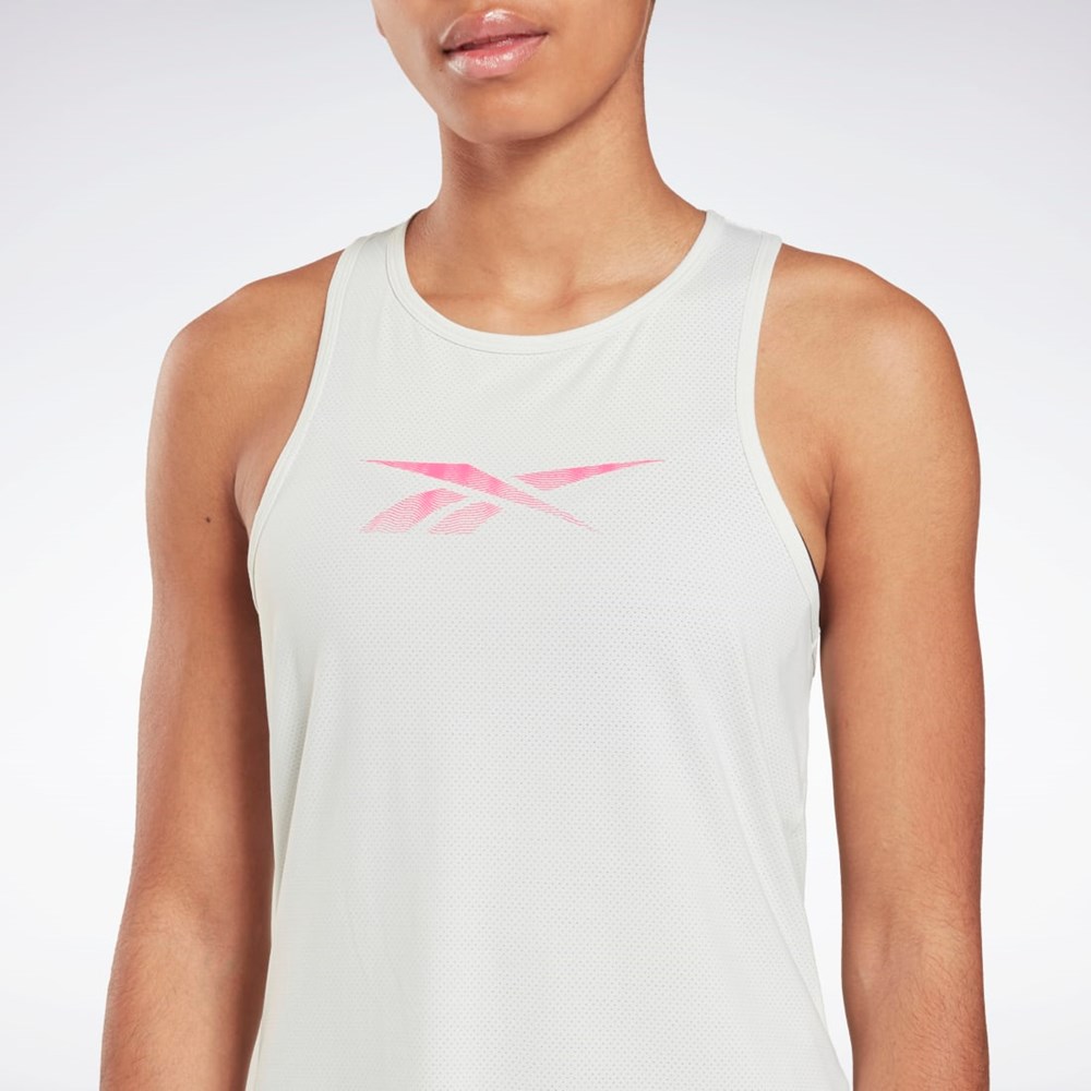 Reebok ACTIVCHILL Graphic Tank Top Pure Grey 1 | H51453