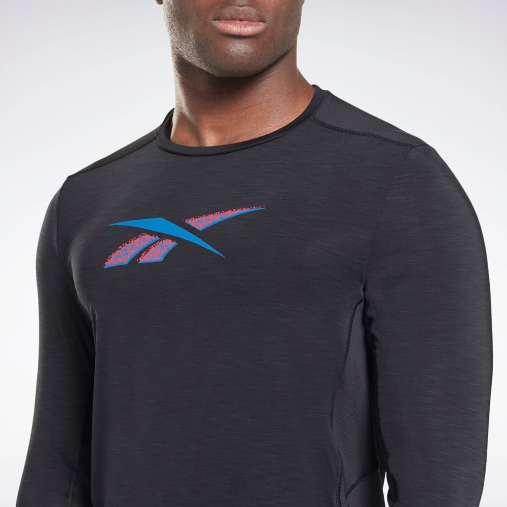 Reebok ACTIVCHILL Long Sleeve Athlete T-Shirt Black | HG4067