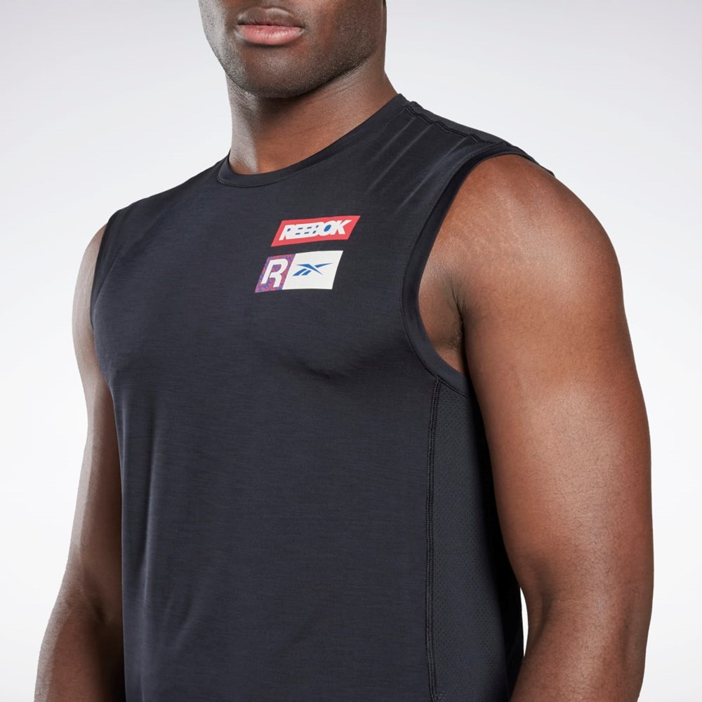 Reebok ACTIVCHILL Sleeveless T-Shirt Black | HG4068