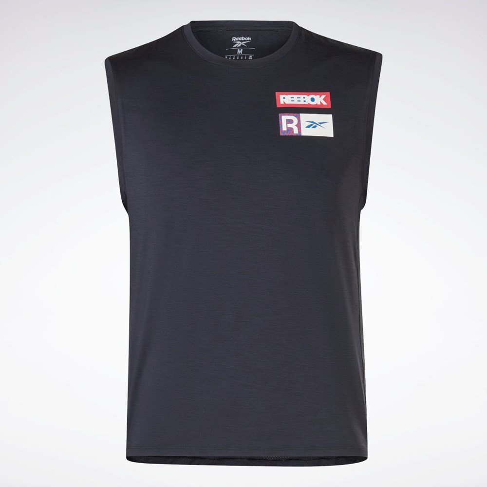 Reebok ACTIVCHILL Sleeveless T-Shirt Black | HG4068