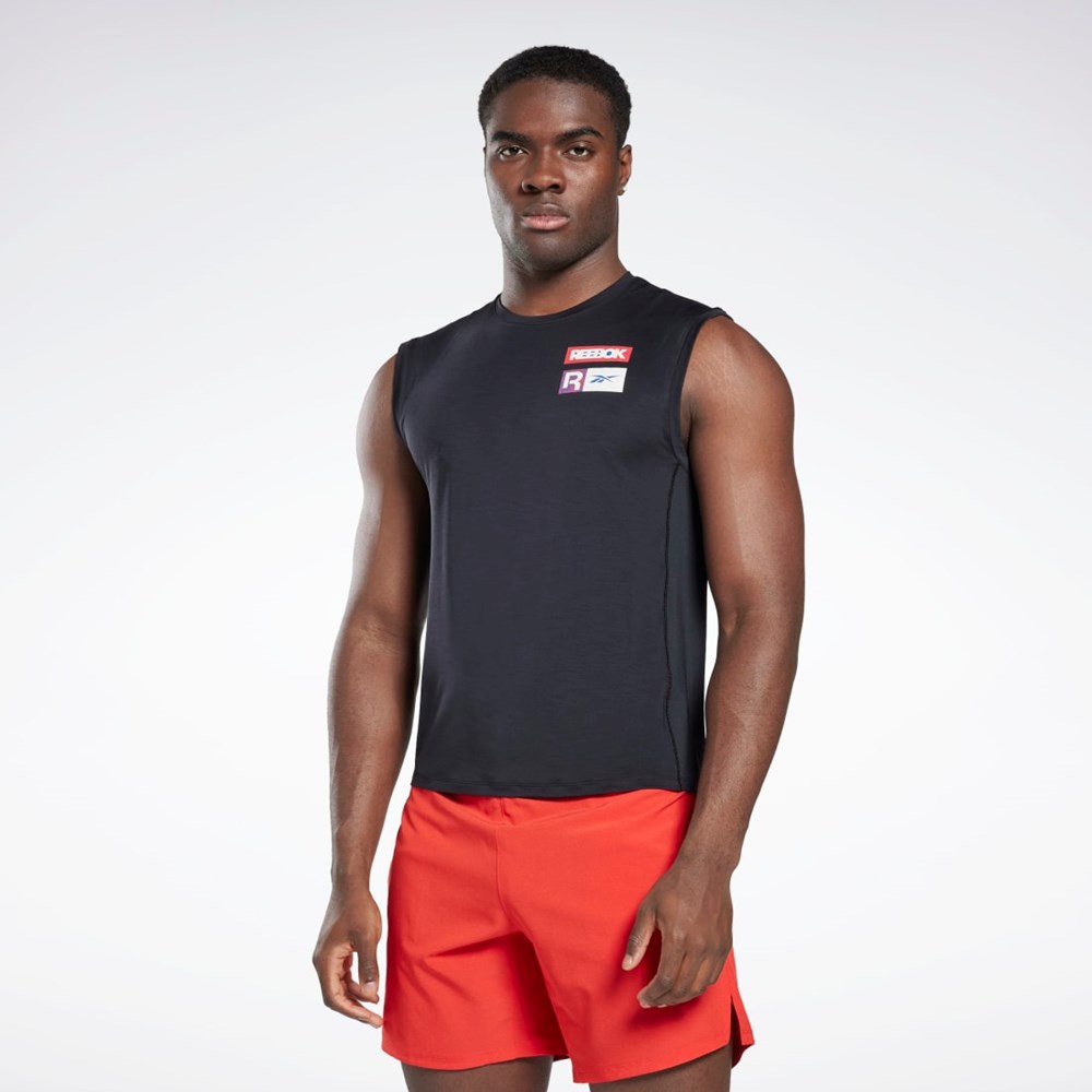 Reebok ACTIVCHILL Sleeveless T-Shirt Black | HG4068