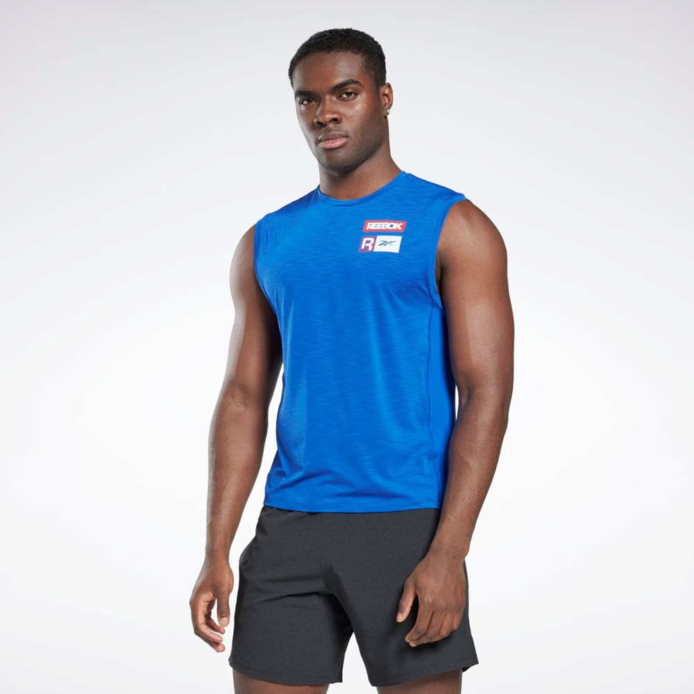 Reebok ACTIVCHILL Sleeveless T-Shirt Vector Blue | HI0492