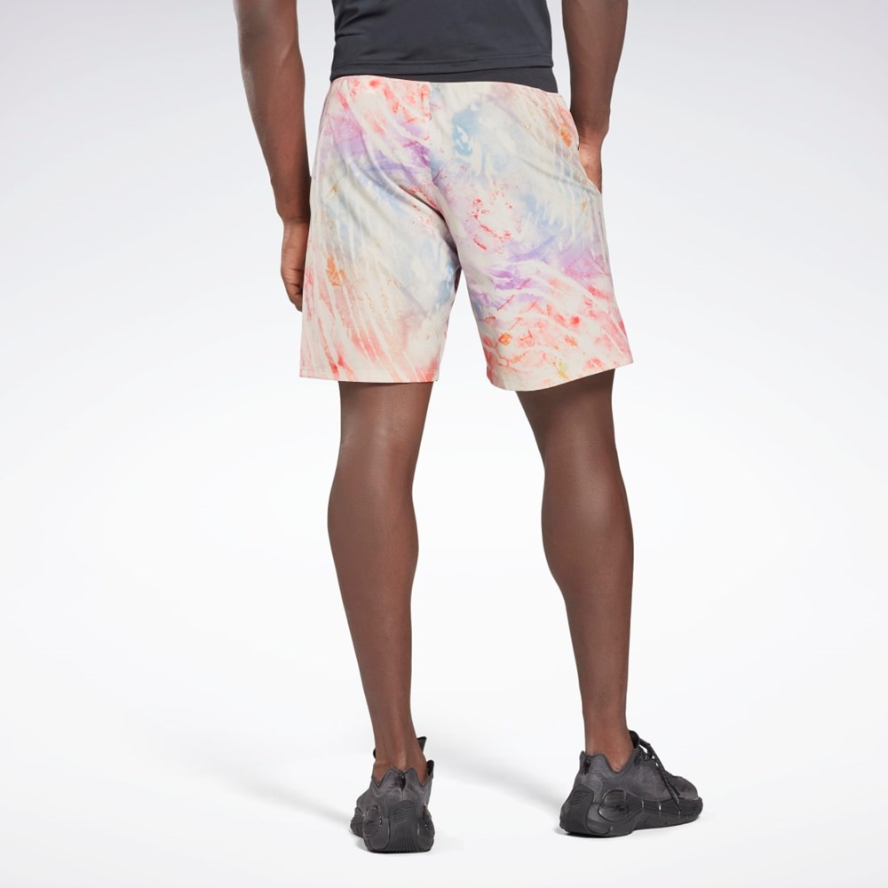 Reebok Allover Print Strength Shorts Moonstone | HA9048