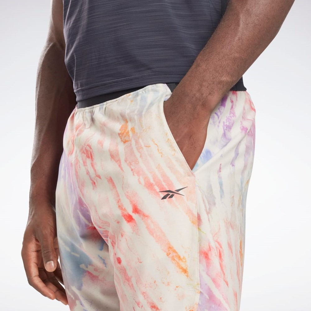 Reebok Allover Print Strength Shorts Moonstone | HA9048