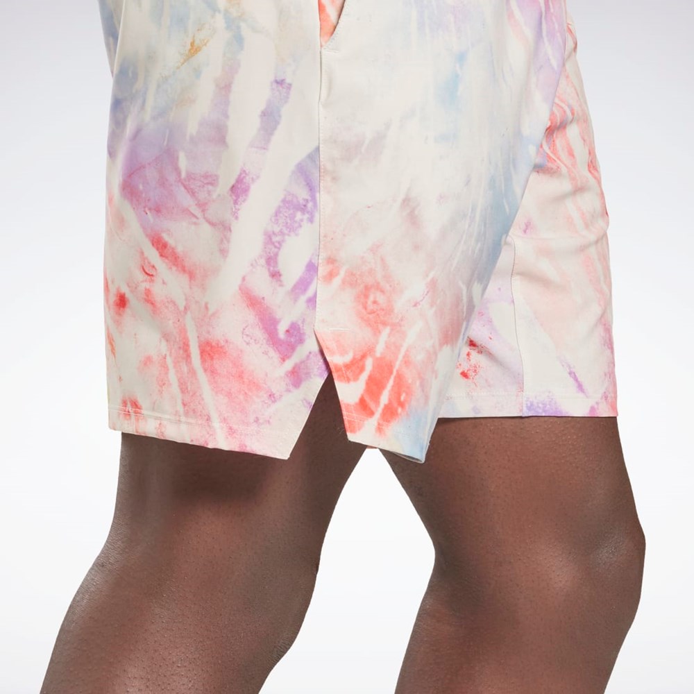 Reebok Allover Print Strength Shorts Moonstone | HA9048