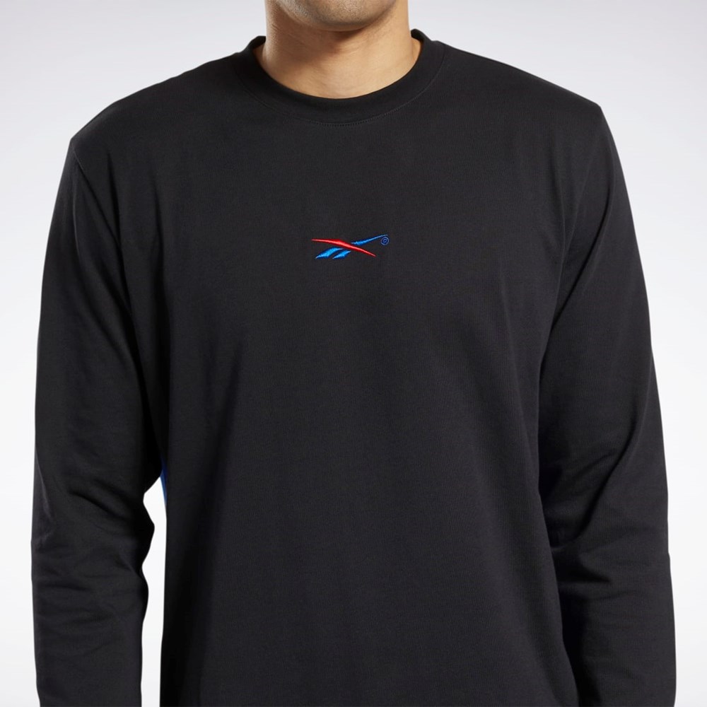 Reebok Answer to No One Long Sleeve T-Shirt Black | HK2988