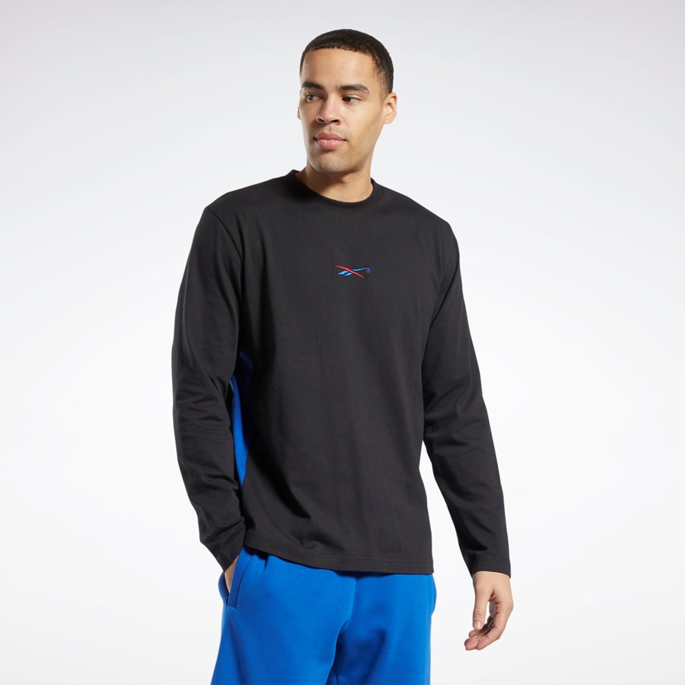 Reebok Answer to No One Long Sleeve T-Shirt Black | HK2988