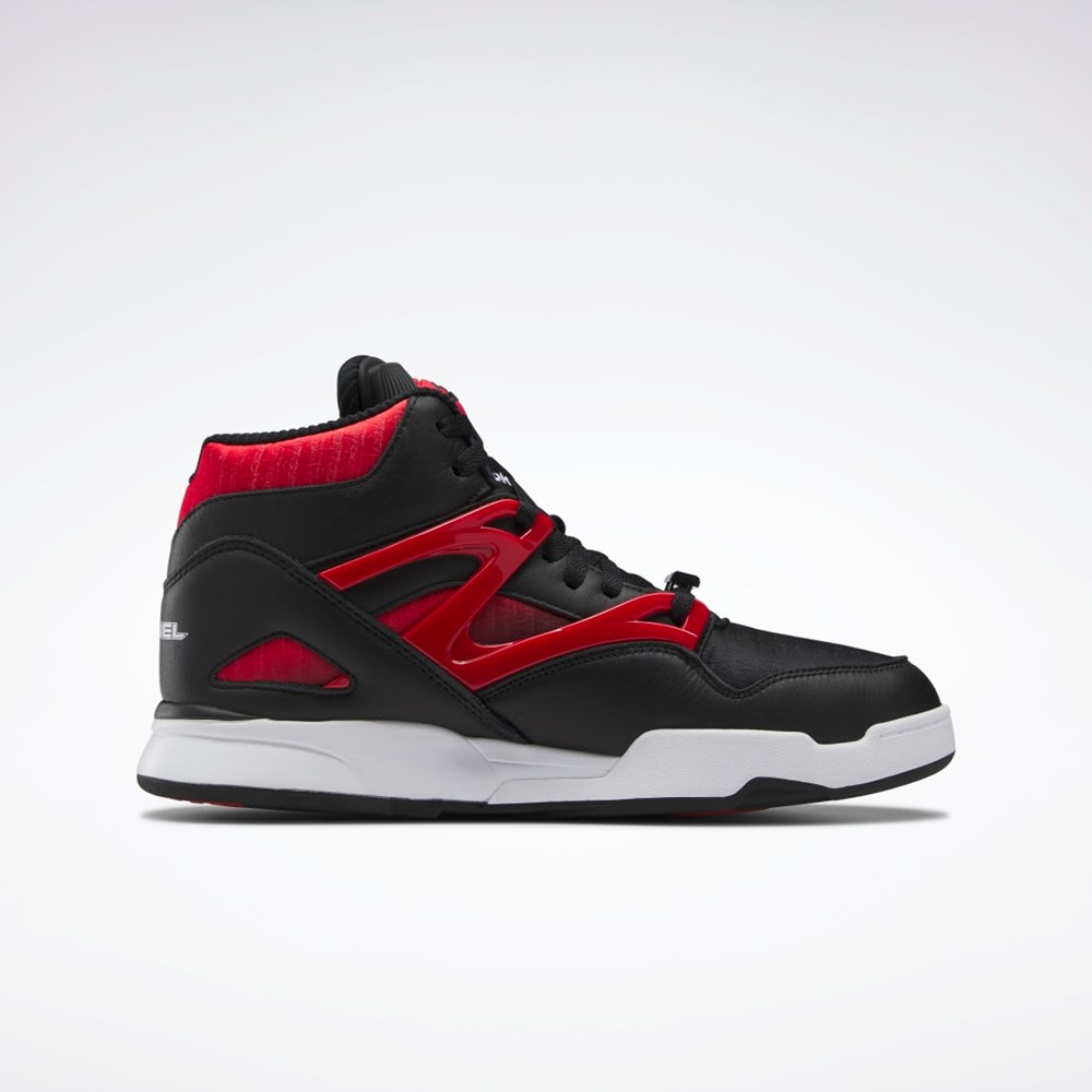 Reebok Anuel Pump Omni Zone II Basketball Shoes Core Black / Vector Red / Ftwr White | HQ6243