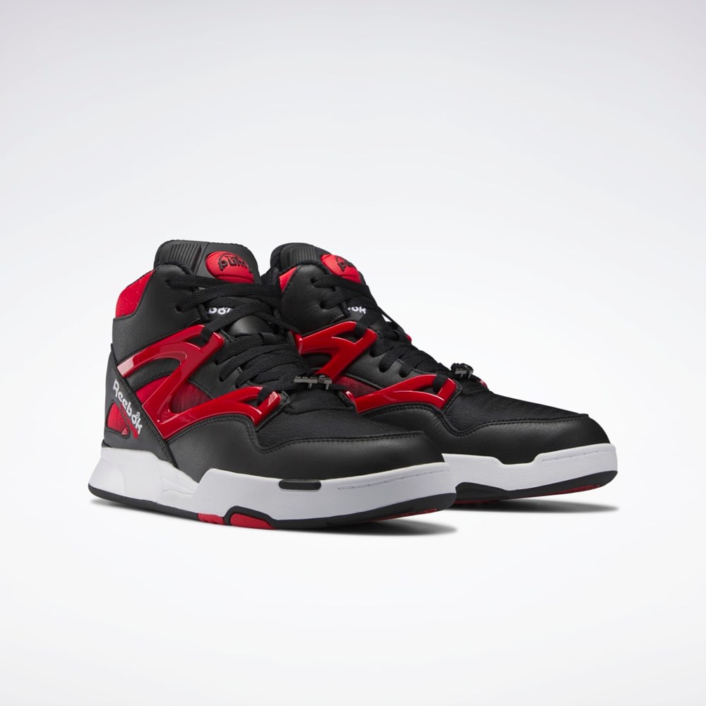 Reebok Anuel Pump Omni Zone II Basketball Shoes Core Black / Vector Red / Ftwr White | HQ6243