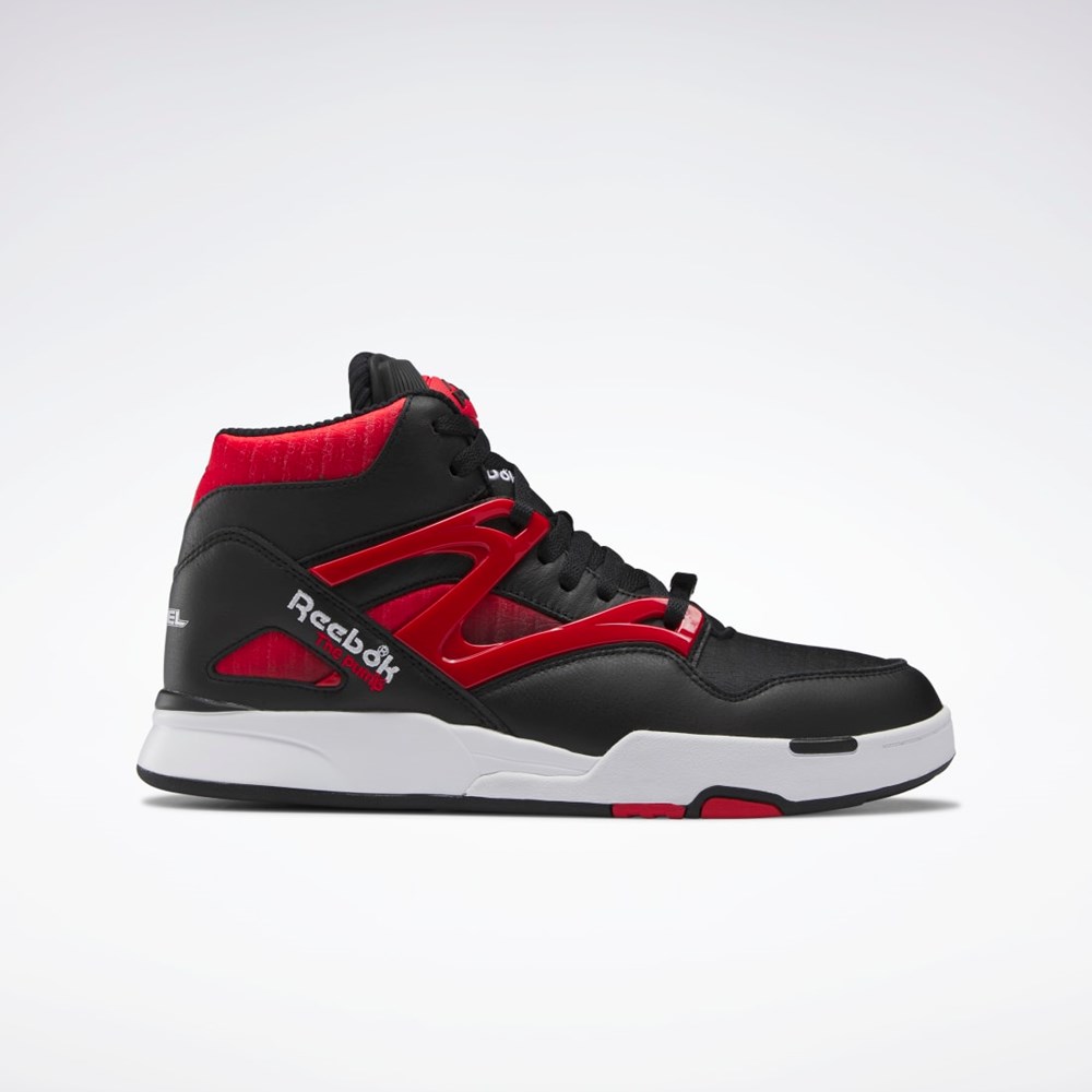 Reebok Anuel Pump Omni Zone II Basketball Shoes Core Black / Vector Red / Ftwr White | HQ6243