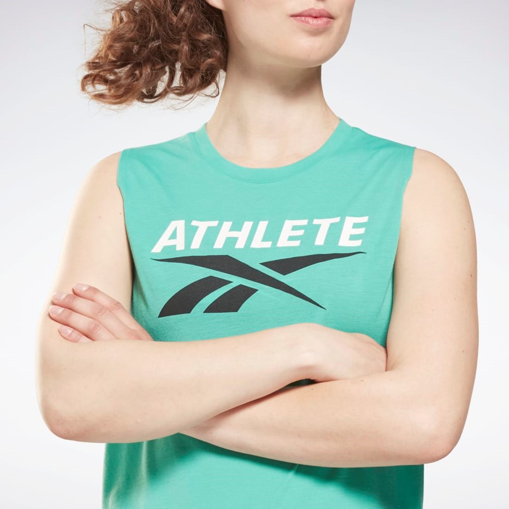 Reebok Athlete Vector Tank Top Future Teal | GU8335