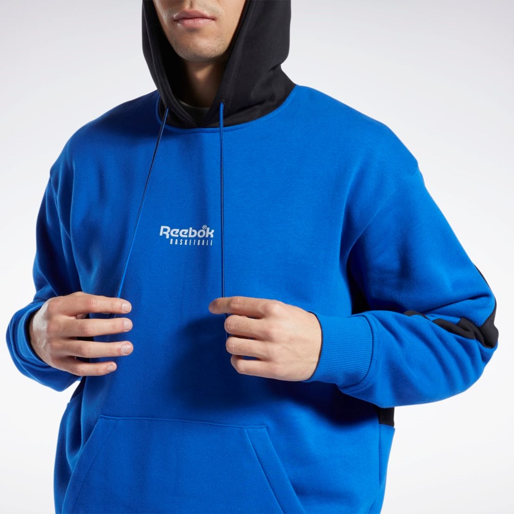 Reebok Basketball Back Vector Fleece Hoodie Vector Blue | HG2578