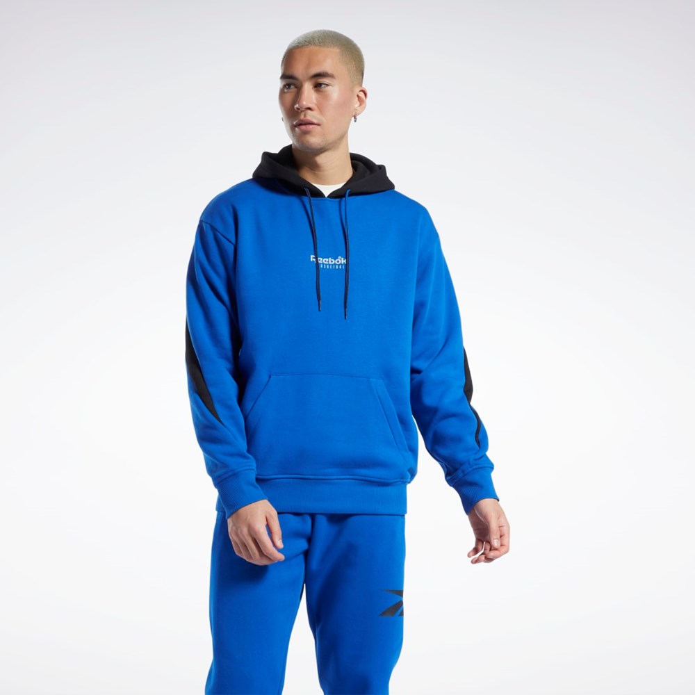 Reebok Basketball Back Vector Fleece Hoodie Vector Blue | HG2578