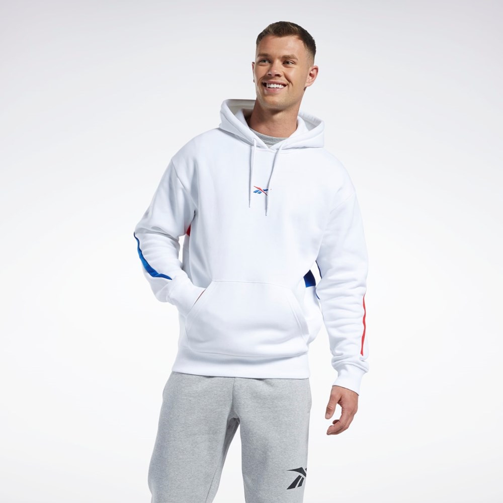 Reebok Basketball Reebok DNA Back Vector Hoodie White | HR8455