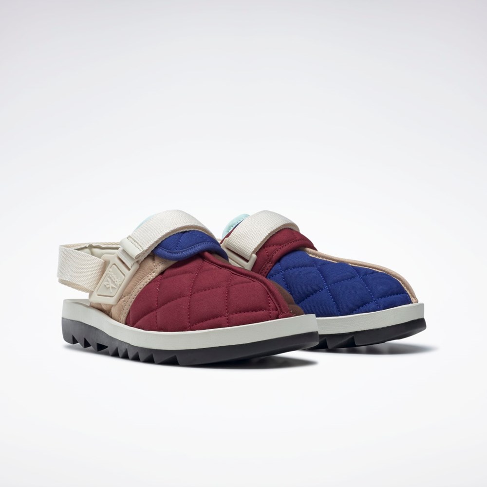 Reebok Beatnik Slides Sahara / Classic Cobalt / Classic Burgundy | HQ6250