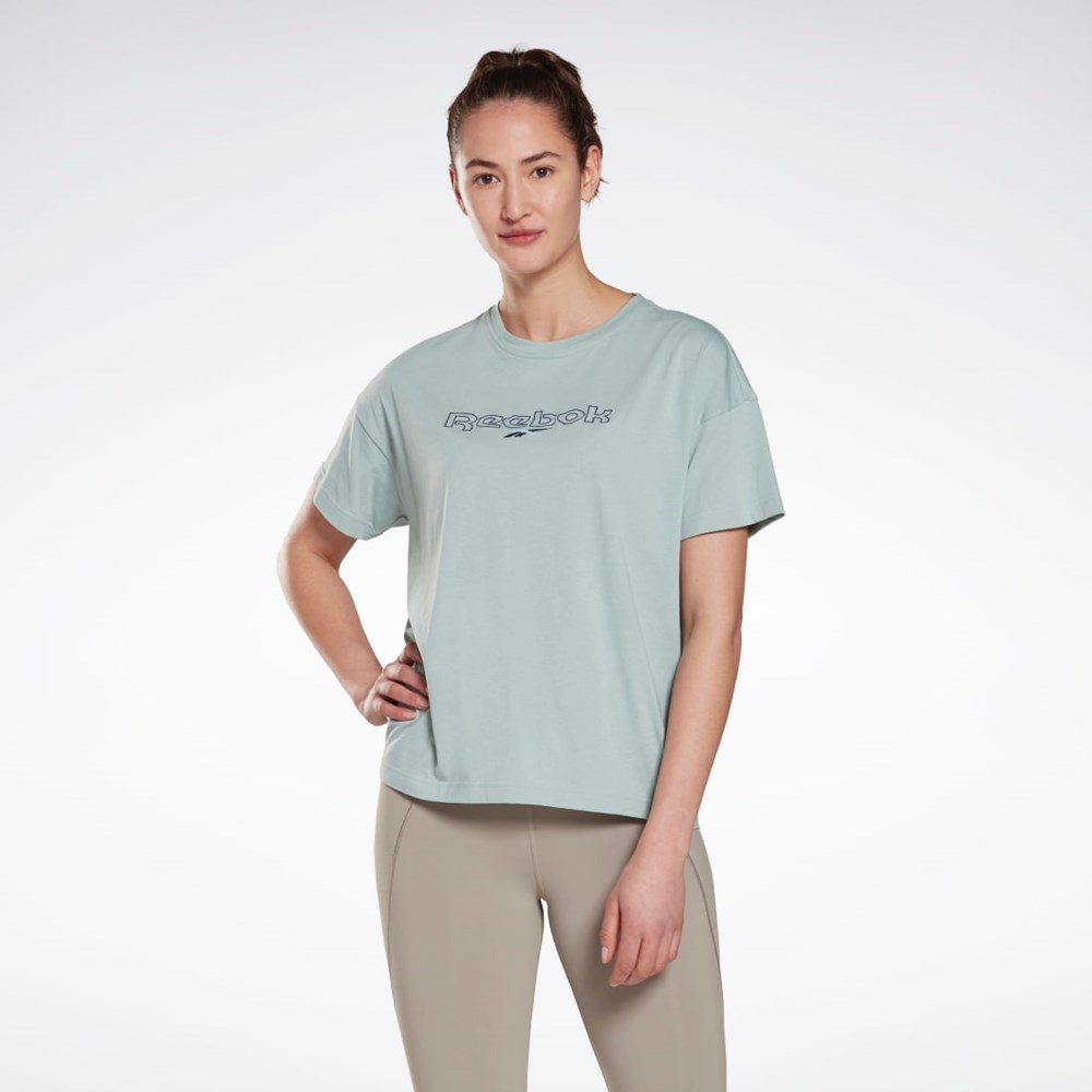 Reebok Brand T-Shirt Seaside Grey | HM5915