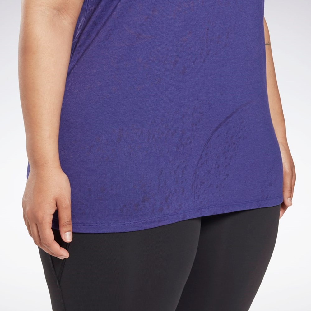 Reebok Burnout T-Shirt (Plus Size) Bold Purple | HL4343