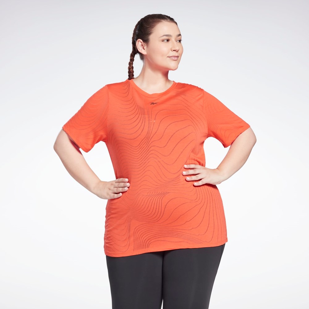 Reebok Burnout T-Shirt (Plus Size) Dynamic Red | HB2046