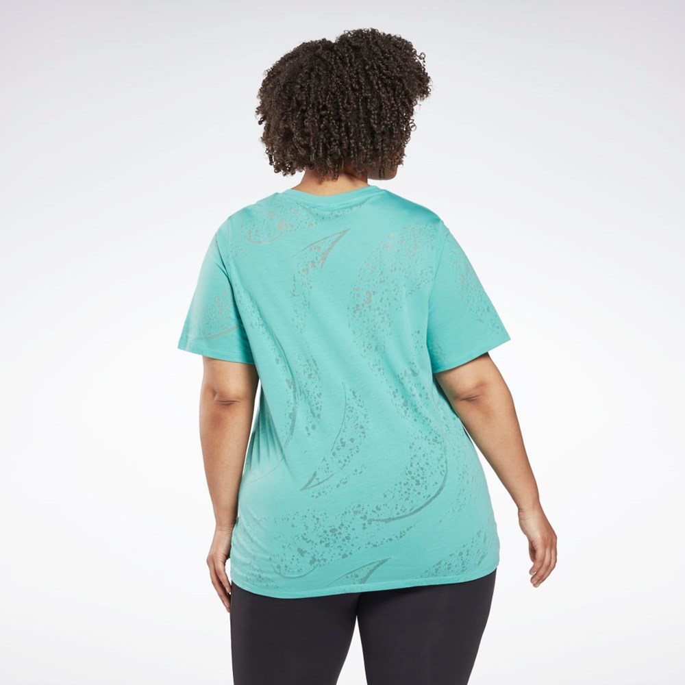 Reebok Burnout T-Shirt (Plus Size) Semi Classic Teal | HL4347