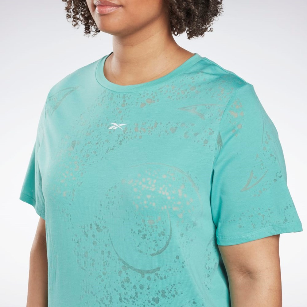 Reebok Burnout T-Shirt (Plus Size) Semi Classic Teal | HL4347