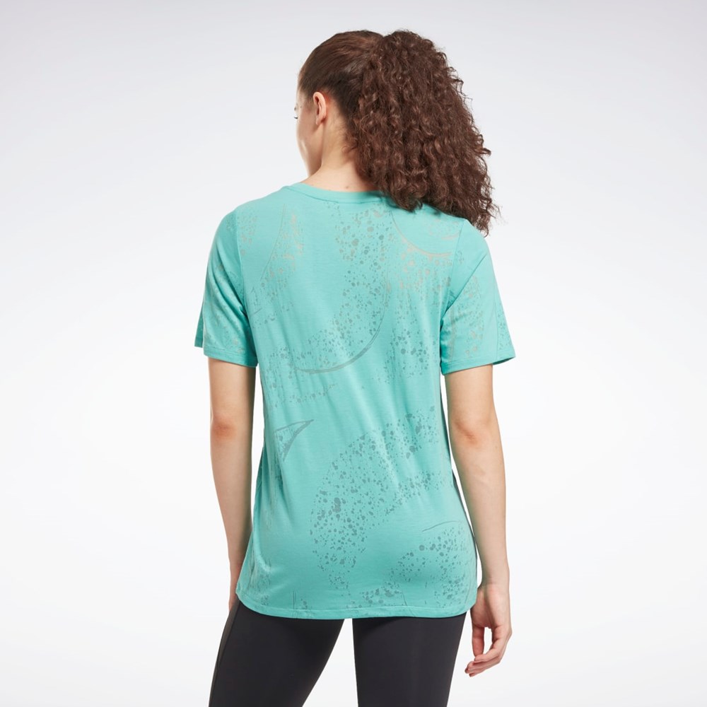 Reebok Burnout T-Shirt Semi Classic Teal | HI4060