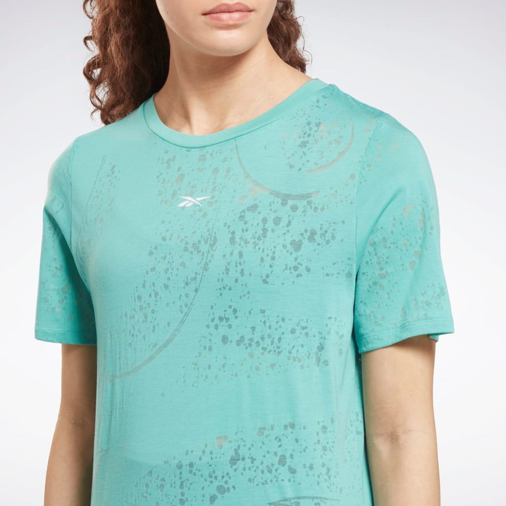 Reebok Burnout T-Shirt Semi Classic Teal | HI4060