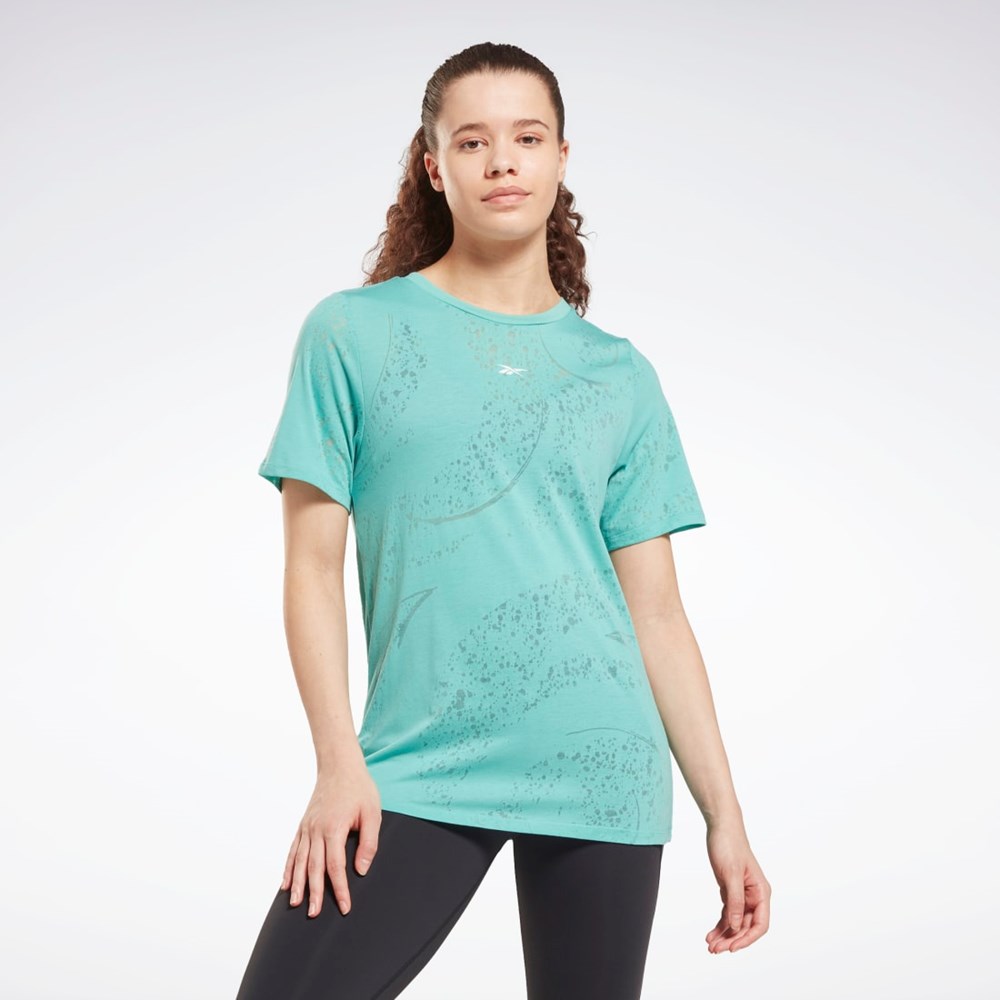 Reebok Burnout T-Shirt Semi Classic Teal | HI4060