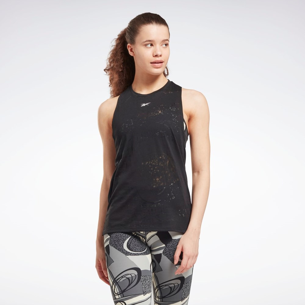 Reebok Burnout Tank Top Black | HI4052