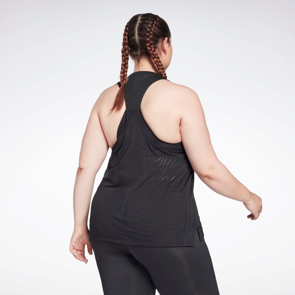 Reebok Burnout Tank Top (Plus Size) Black | HB2050