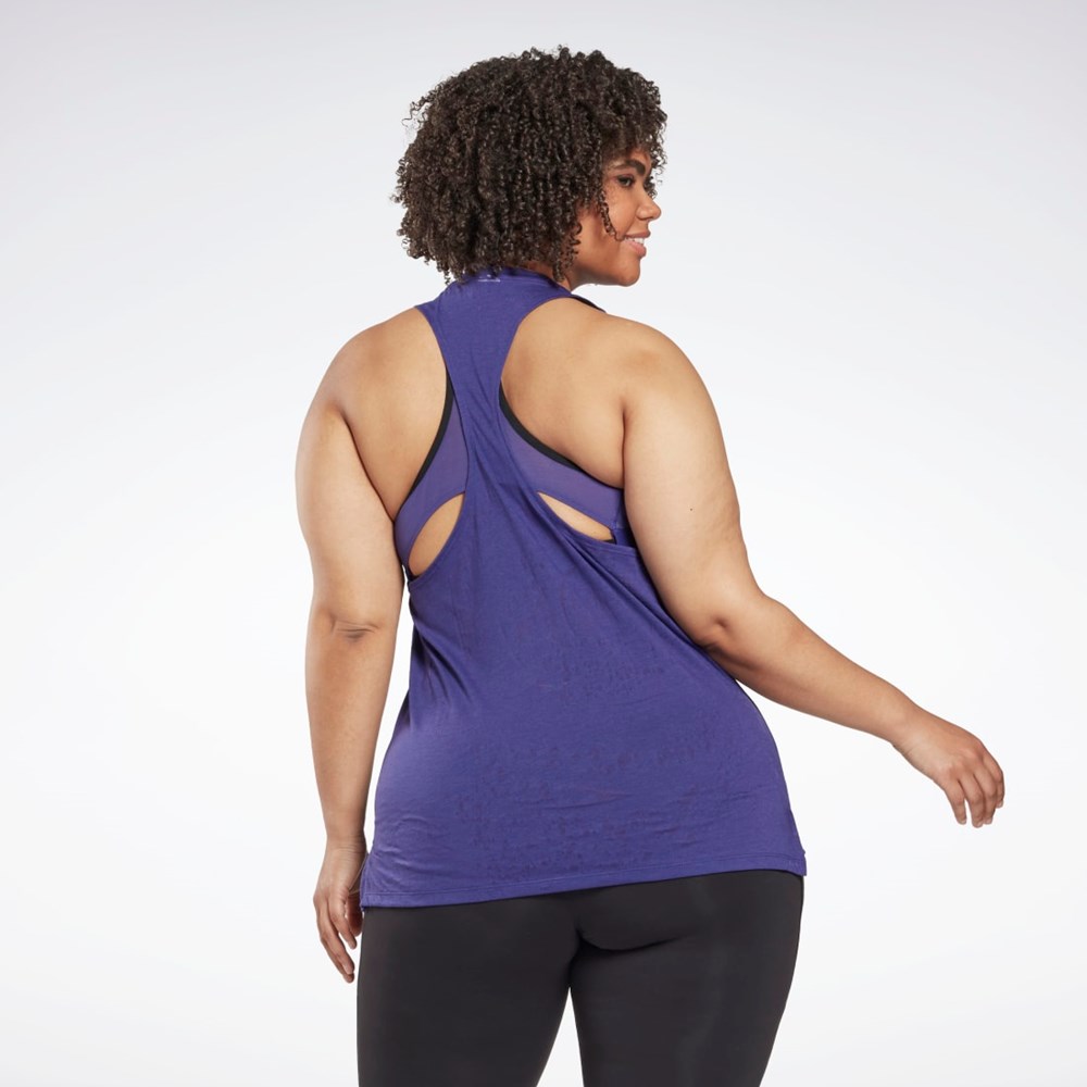 Reebok Burnout Tank Top (Plus Size) Bold Purple | HL4348