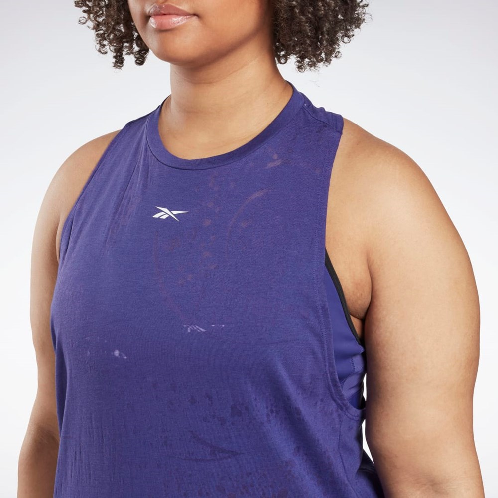 Reebok Burnout Tank Top (Plus Size) Bold Purple | HL4348