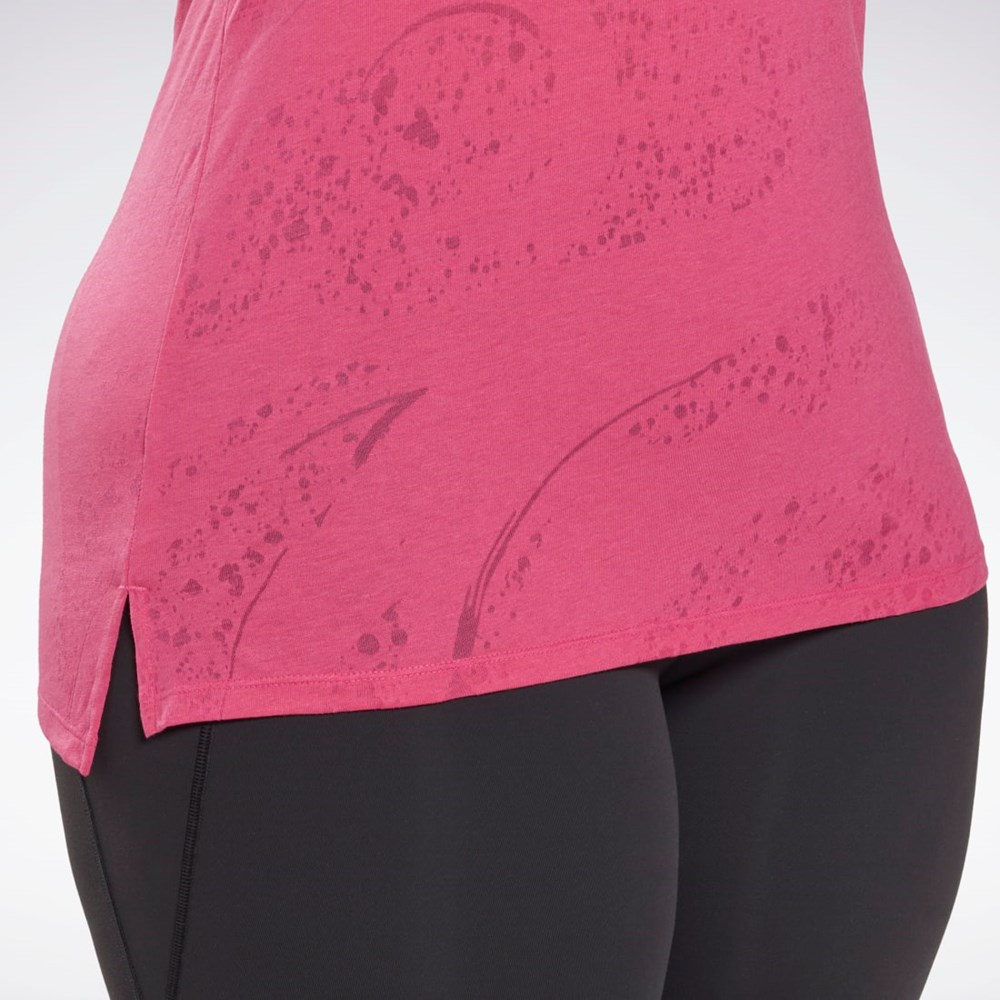 Reebok Burnout Tank Top (Plus Size) Semi Proud Pink | HL4349