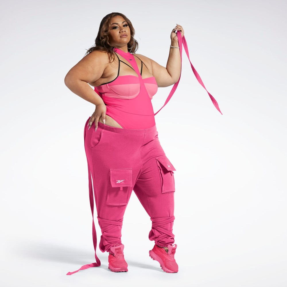 Reebok Cardi B Body Layer (Plus Size) Pink Fusion / Black | HS4282