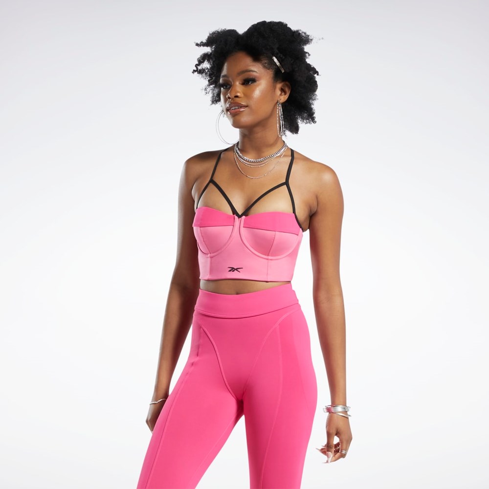 Reebok Cardi B Bralette Astro Pink / Pink Fusion | HS4293