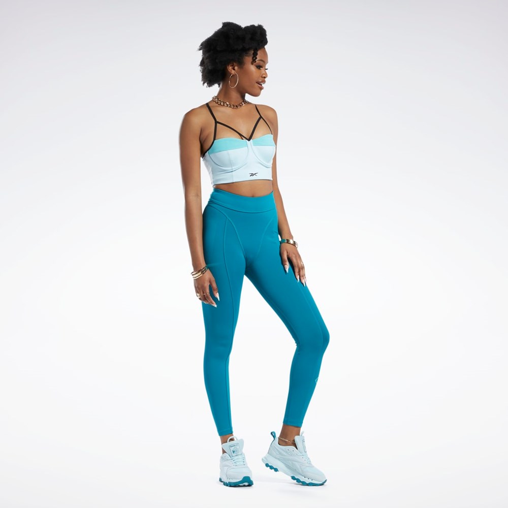 Reebok Cardi B Bralette Whisper Blue / Turquoise | HS4292