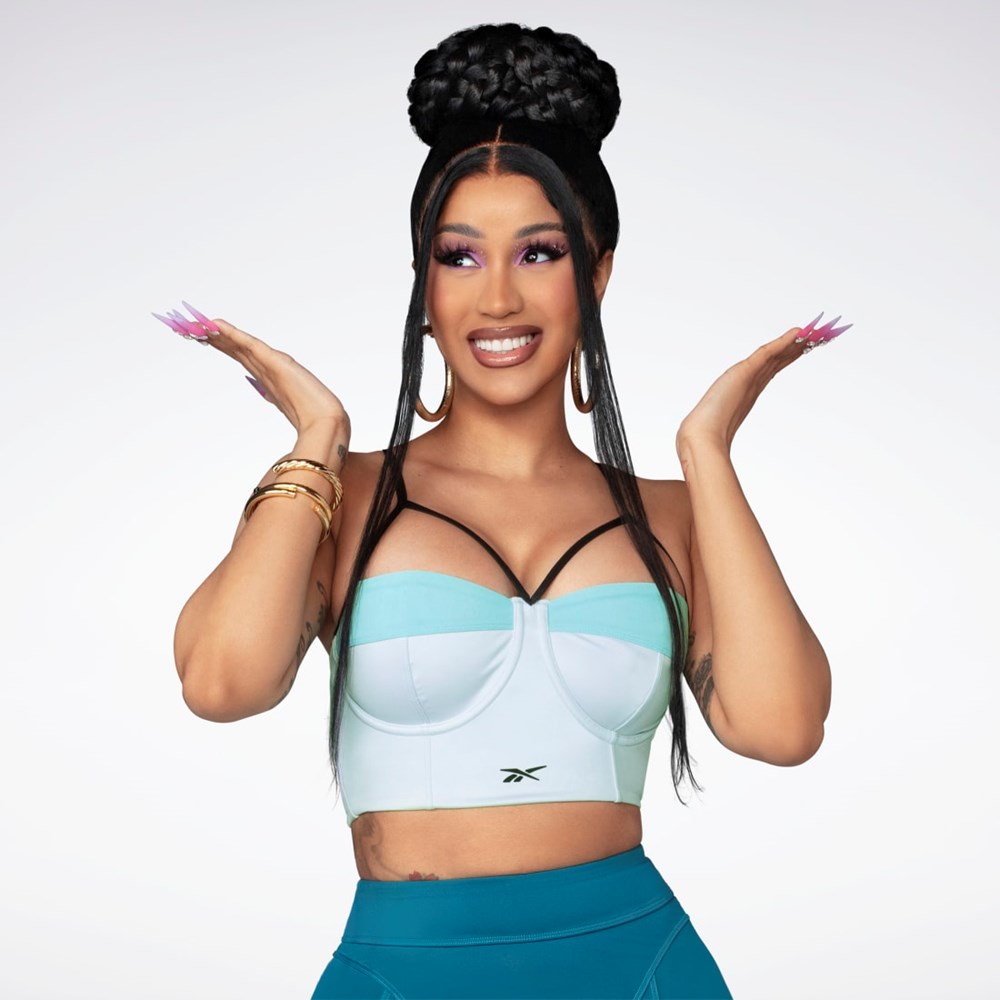 Reebok Cardi B Bralette Whisper Blue / Turquoise | HS4292