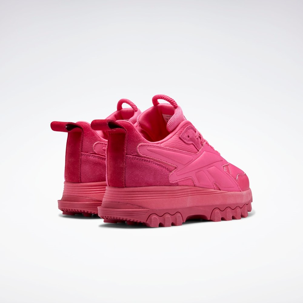 Reebok Cardi B Classic Leather V2 Shoes - Grade School Pink Fusion / Pink Fusion / Rugged Rose | GZ4260