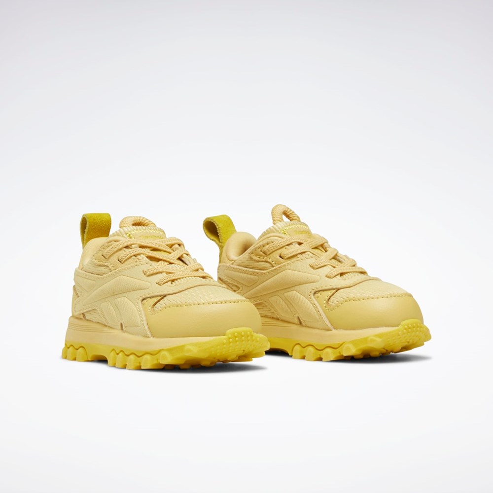 Reebok Cardi B Classic Leather V2 Shoes - Toddler Weathered Yellow / Weathered Yellow / Utility Yellow | GZ4273