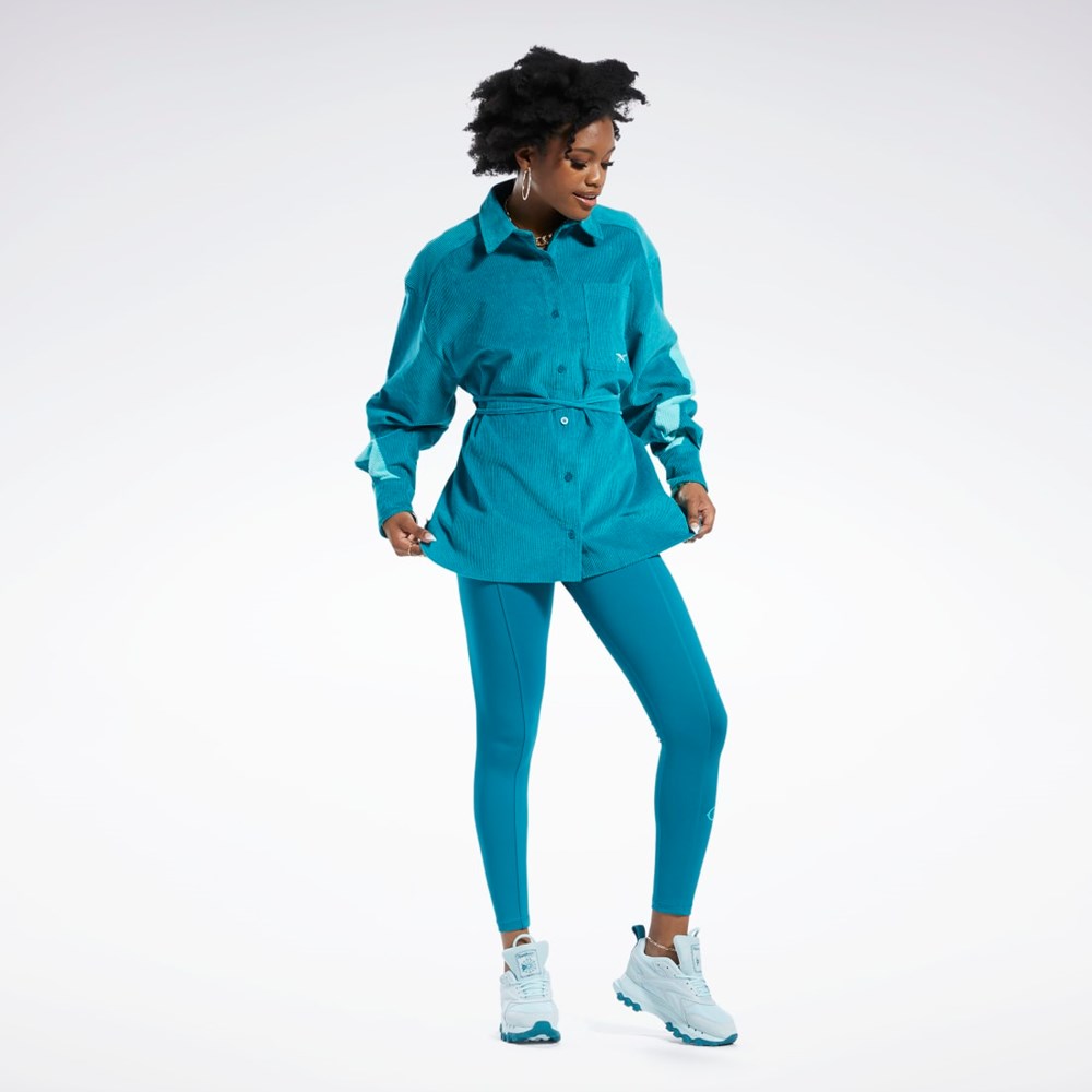 Reebok Cardi B Corduroy Cover-Up Seaport Teal | HL1747