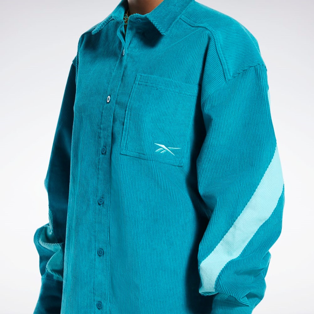 Reebok Cardi B Corduroy Cover-Up Seaport Teal | HL1747