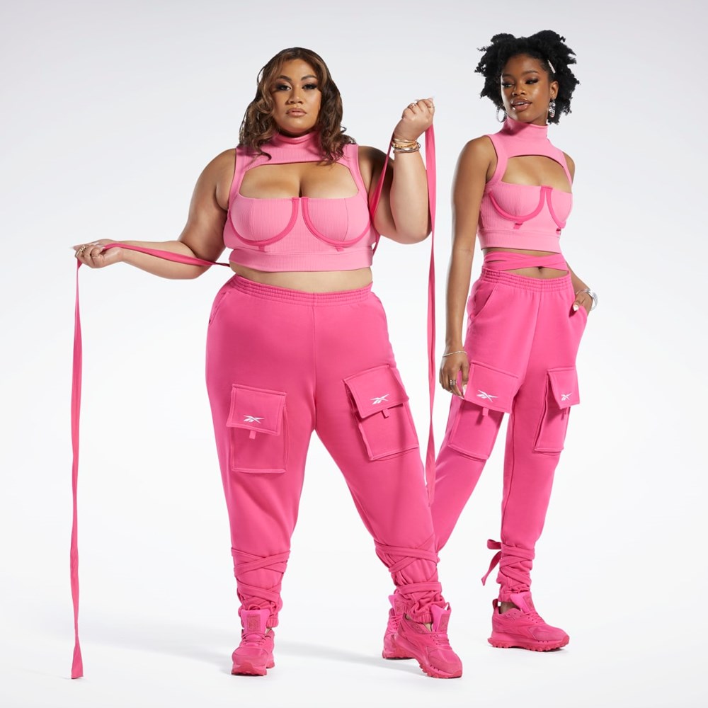 Reebok Cardi B Crop Top Astro Pink / Pink Fusion | HS4313