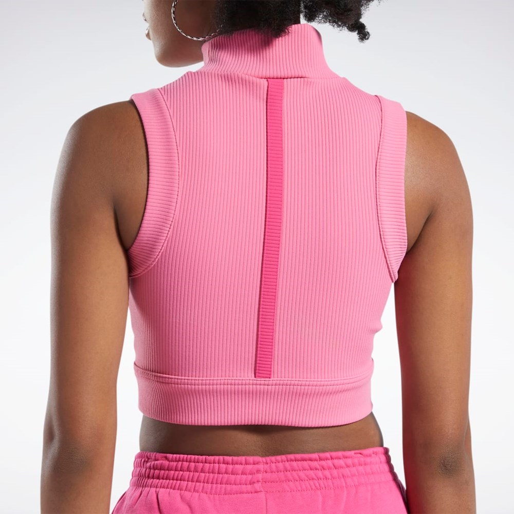 Reebok Cardi B Crop Top Astro Pink / Pink Fusion | HS4313