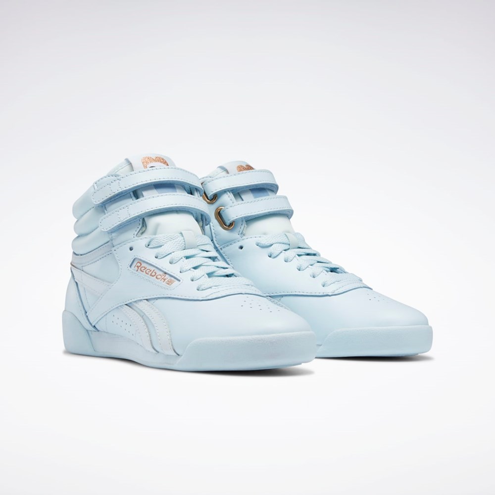 Reebok Cardi B Freestyle Hi Shoes - Grade School Glass Blue / Glass Blue / Glass Blue | GZ4889