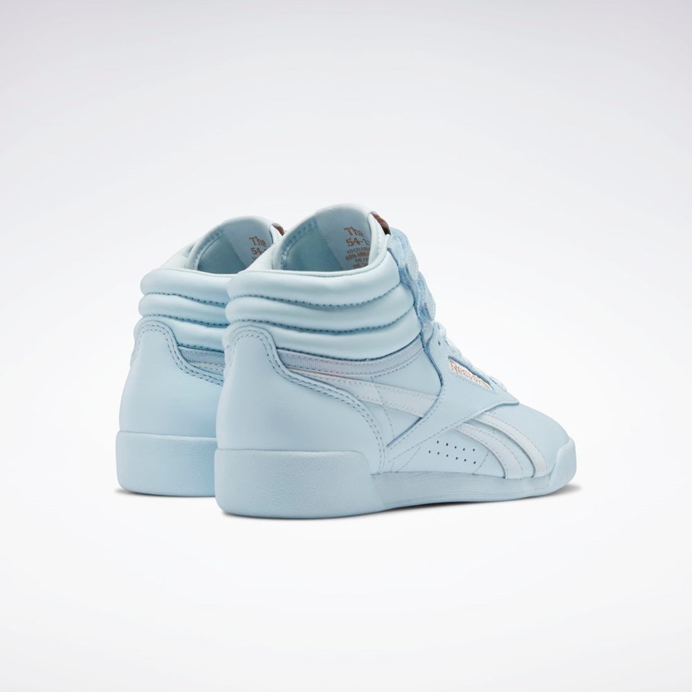 Reebok Cardi B Freestyle Hi Shoes - Grade School Glass Blue / Glass Blue / Glass Blue | GZ4889