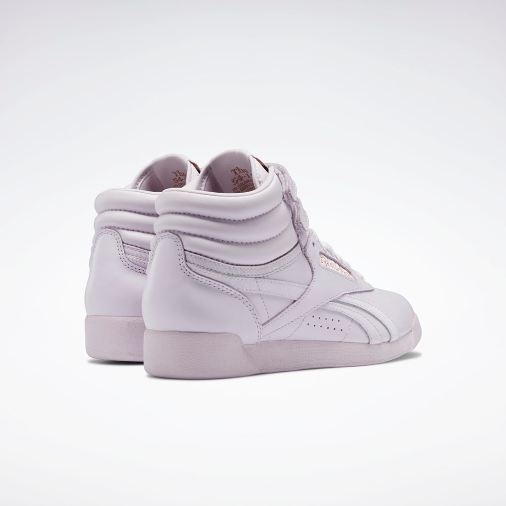 Reebok Cardi B Freestyle Hi Shoes Quartz Glow / Lilac Fog / Ftwr White | GV6613