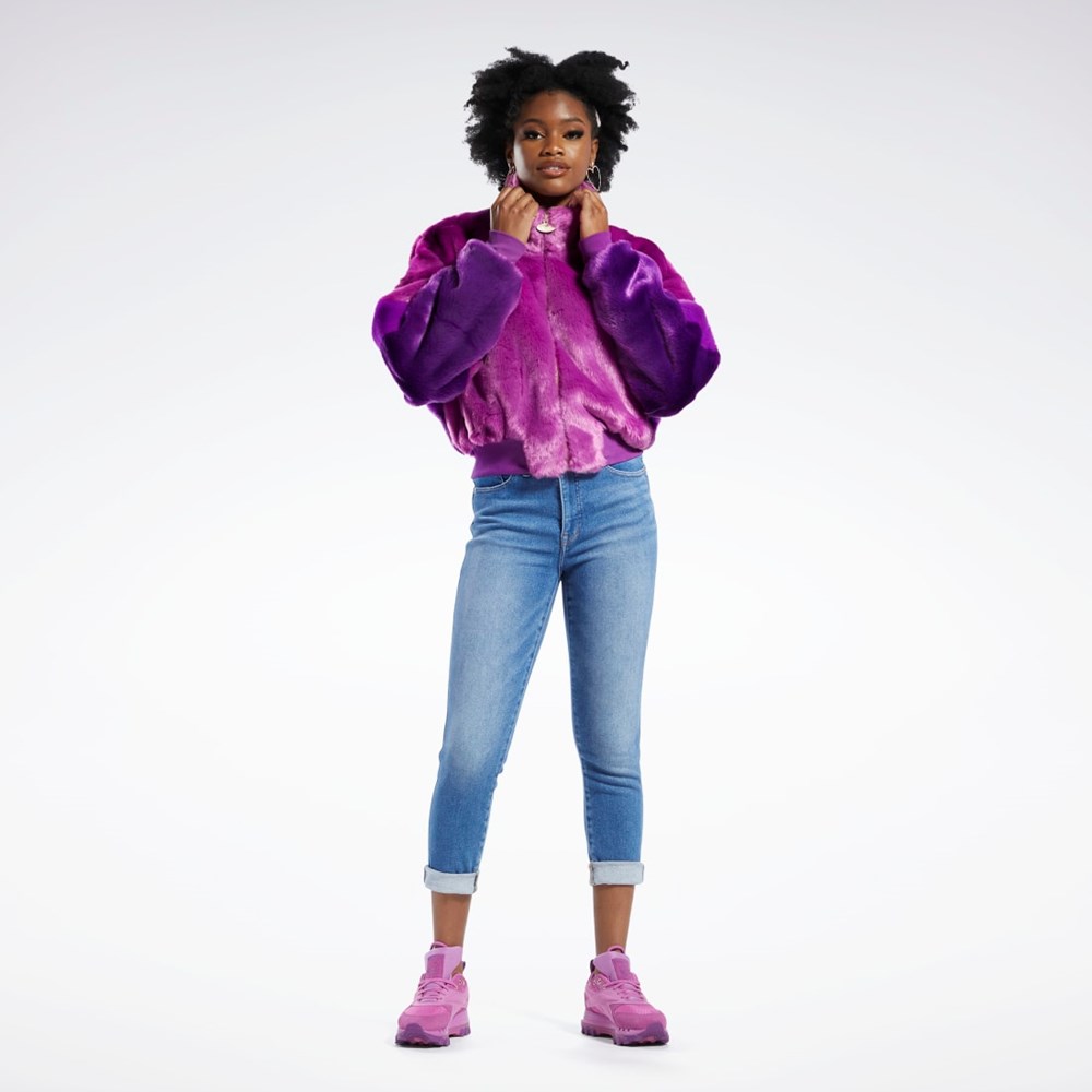 Reebok Cardi B Fur Ombre Jacket (Unisex) Ultraberry | HI5696